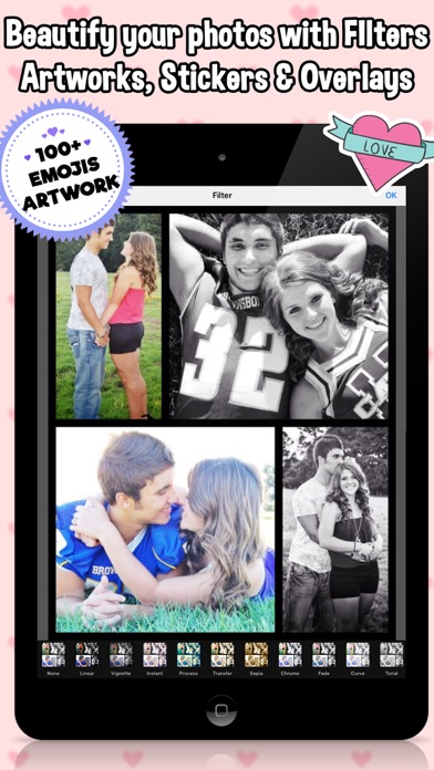 Screenshot #3 pour Valentine's Day 2017 Collage Editor & Photo Frames