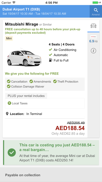 Screenshot #2 pour Dubai Cheap Car Rental Search - تأجير سيارة في دبي