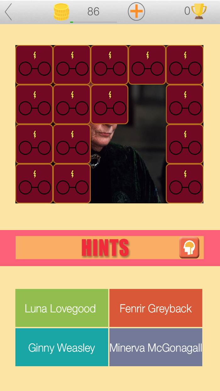 Tap To Guess Wizard Quiz For Harry Potter