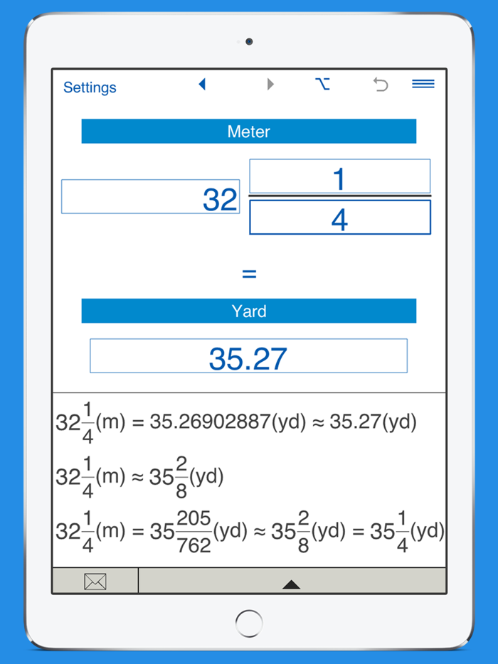 Yards to meters and meters to yards converter