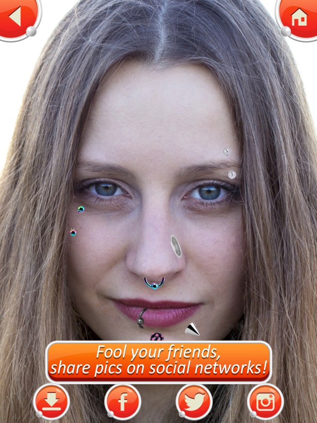 Körper piercing foto durchstochene ohren piercings im App Store
