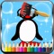 Animal Pingu Coloring Version