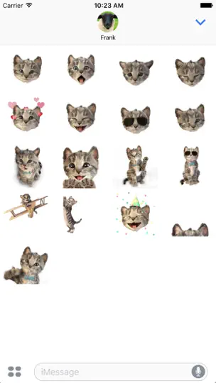 Captura de pantalla de Little Kitten Stickers en iPhone 1