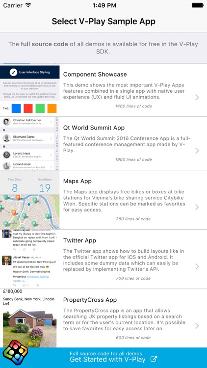 Qt 5 Showcases by V-Play Apps