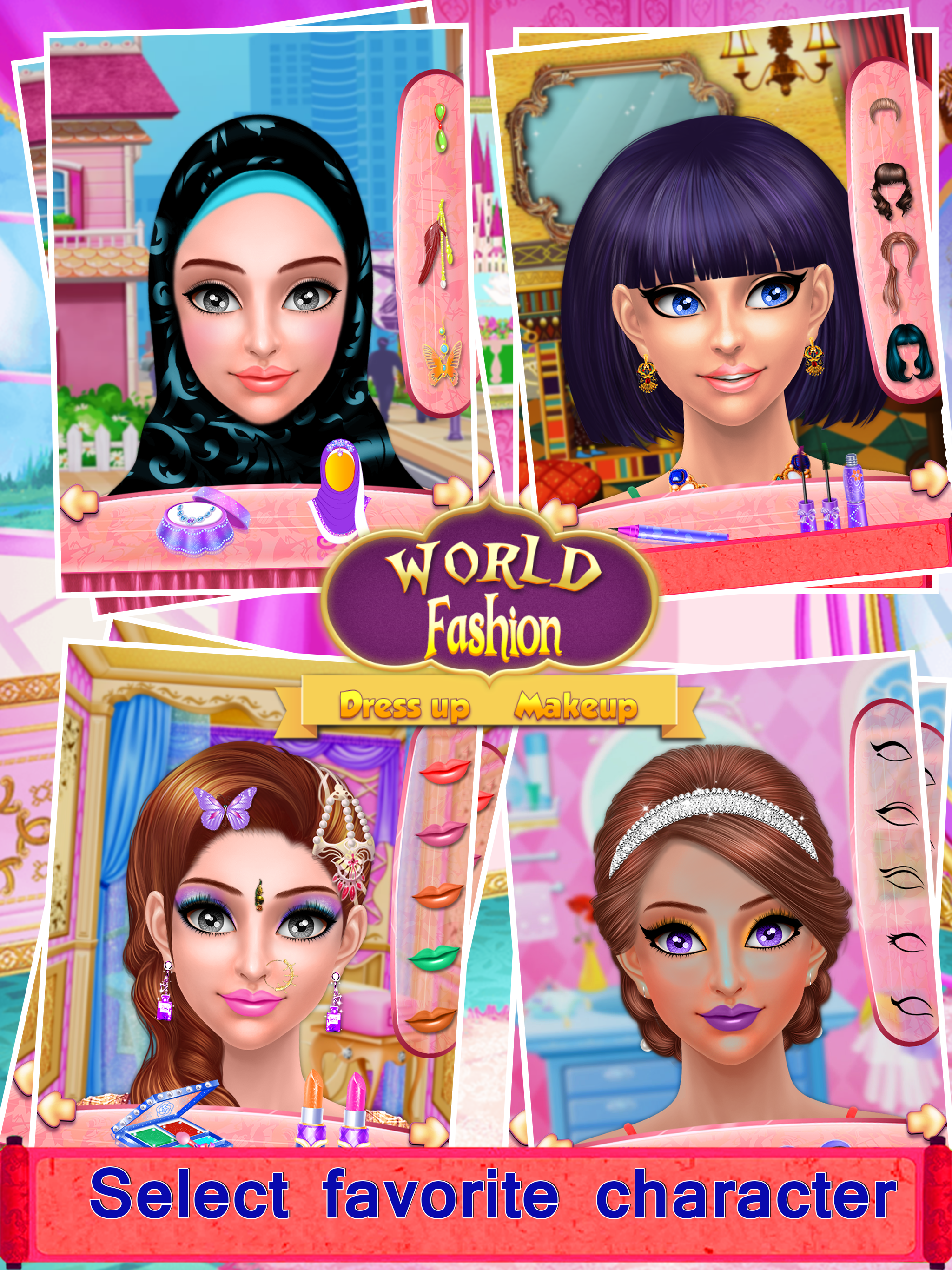 World Fashion Dressup & Makeup