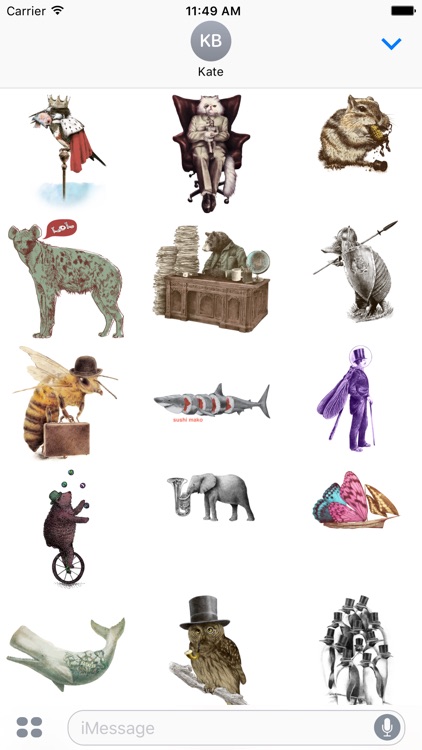 Fictionalmals - Redbubble sticker pack