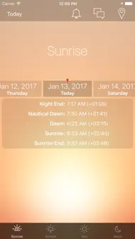 Sunrise Sunset Info iphone bilder 0