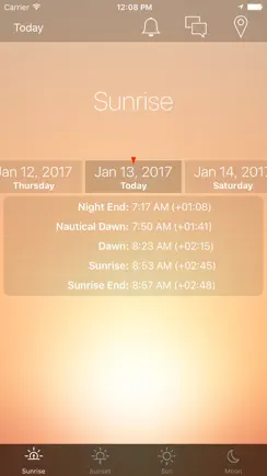 Sunrise Sunset Info iPhone image 1
