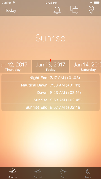 Sunrise Sunset Info Screenshot