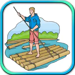 Jungle Animal Transporter on Raft Simulation game app icon
