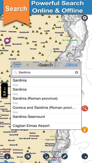 Marine Sardinia Nautical chart(圖3)-速報App