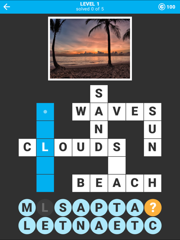Mom's Crossword with Pictures iPad screenshot 2 - Games app