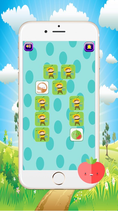 How to cancel & delete Fruits matching pictures games for kids from iphone & ipad 4