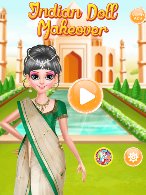 Indian Doll - Fashion Makeover Games For Girlsのおすすめ画像1