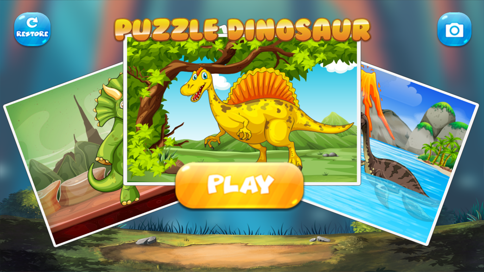 dinosaur puzzle toddlers learning game - 1.0 - (iOS)