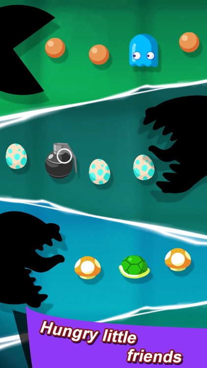 NOM NOM Monster-Finger slide click