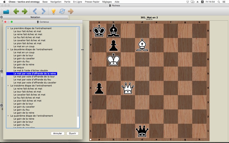 Screenshot #1 pour Echecs - tactique et stratégie