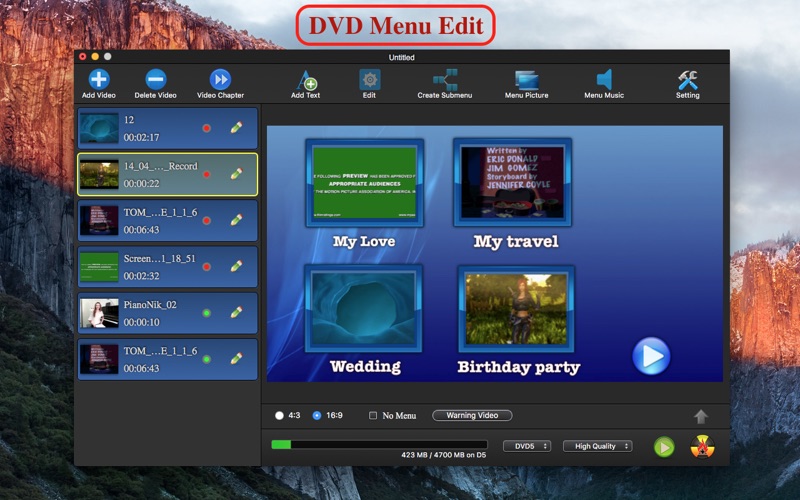 Screenshot #1 for DVD Creator - Burn Video Maker