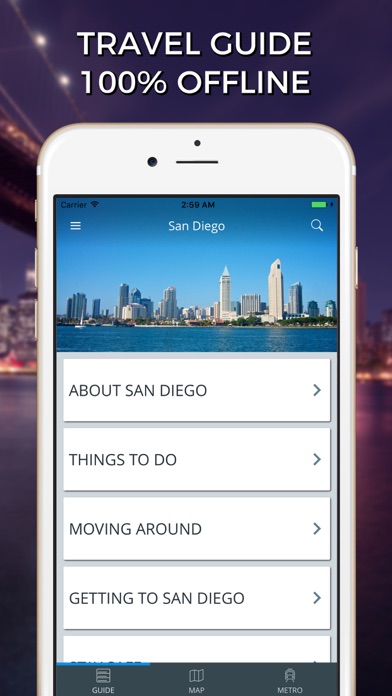 How to cancel & delete San Diego Travel Guide with Offline Street Map from iphone & ipad 1