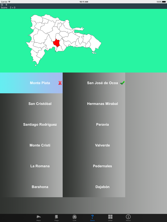 Screenshot #5 pour Dominican Republic Province Maps and Capitals