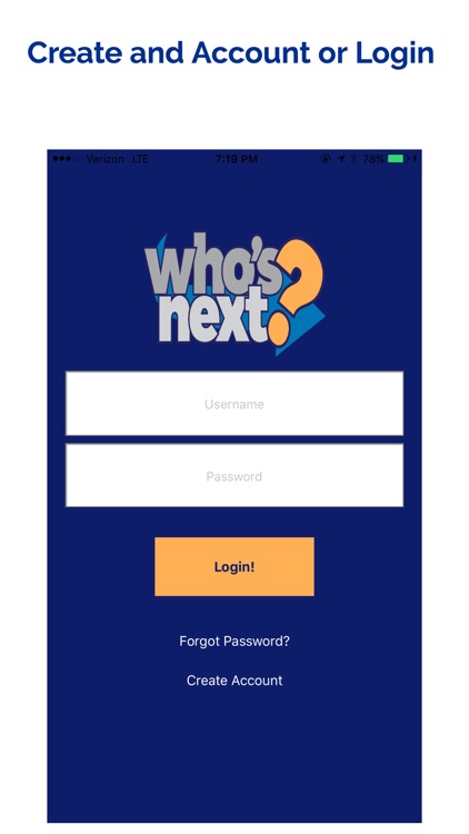 Who's Next?? - For Events, Restaurants, and Games screenshot-3