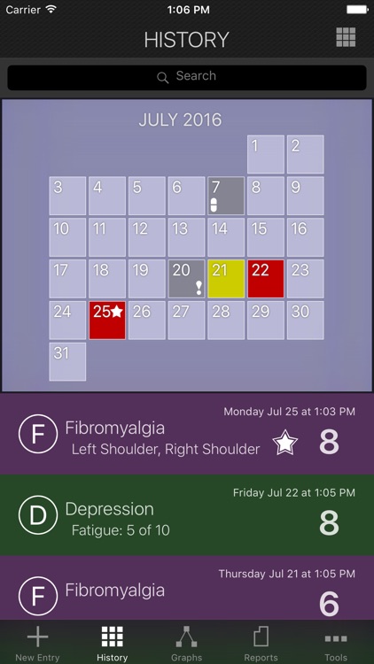 My Pain Diary & Symptom Tracker: Gold Edition screenshot-1