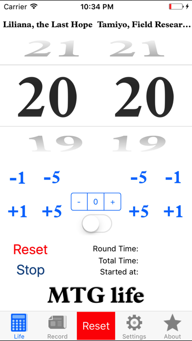 Screenshot #1 pour MTG life - life counter for your game