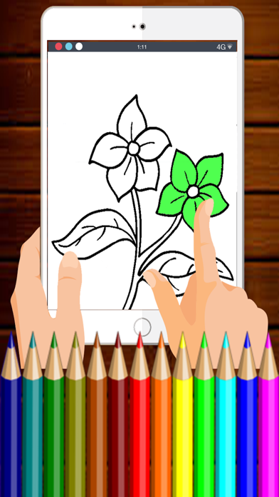 How to cancel & delete Flower Coloring Pages Free Games For Princess Girl from iphone & ipad 1
