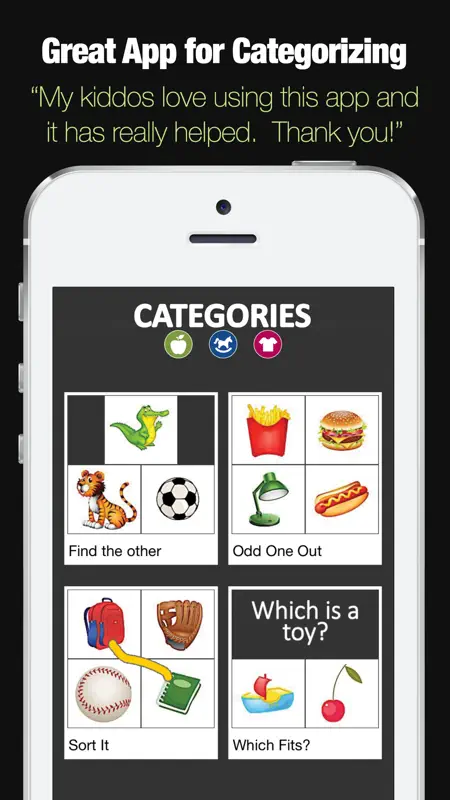 Categories - Categorization Skill Development App screenshot 1 of 5