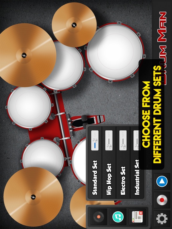 Screenshot #5 for Drum Man - Play Drums, Tap Beats & Make Cool Music