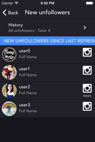 Blockers Spy for Instagram screenshot 4