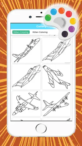 Game screenshot Air Plane Flight Coloring Book for kidออ apk