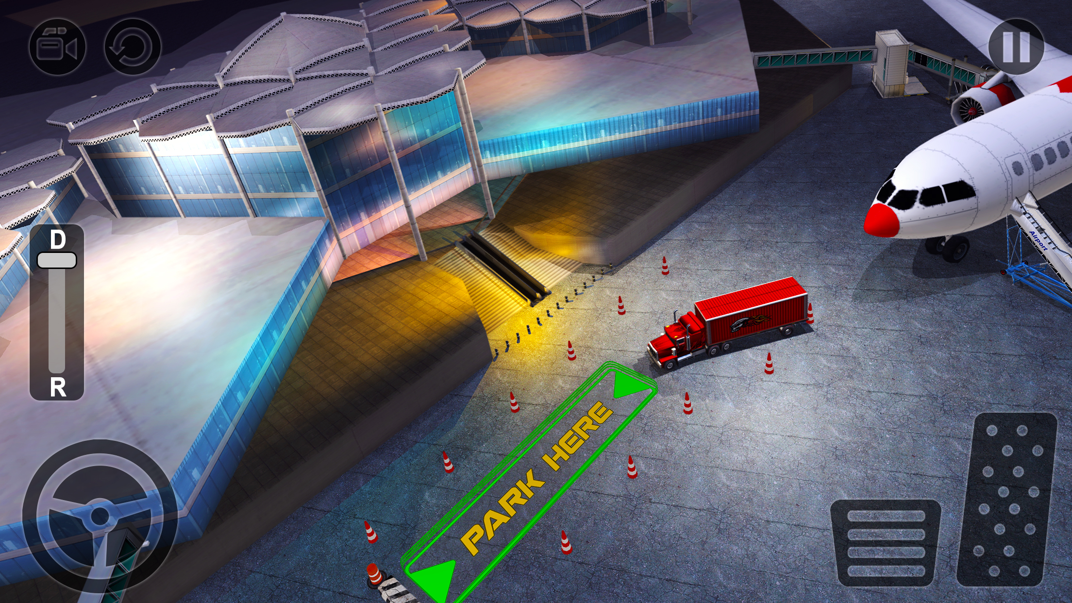 Airport Airplane Cargo Truck Parking Simulator 3D screenshot 3