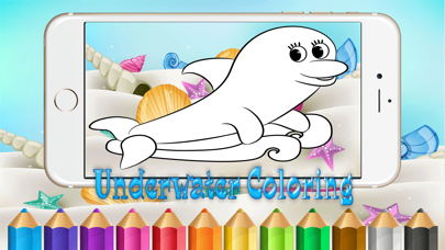 ๊Underwater Drawing Coloring Book Pages Online iPhone screenshot
