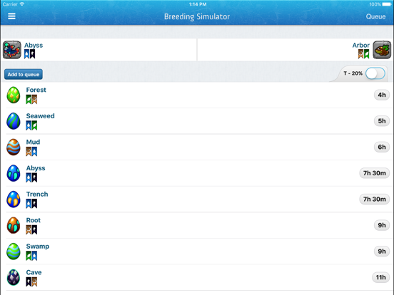 Screenshot #5 pour Breeding Guide for DragonVale
