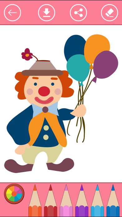 Screenshot #1 pour Livre à colorier du cirque pour les enfants