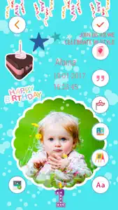 Birthday Invitation Card Maker HD screenshot #1 for iPhone