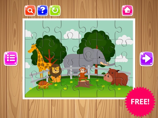Screenshot #4 pour Zoo Animal Jigsaw Puzzle Gratuit pour les enfants