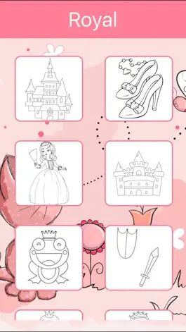 Game screenshot Royal Coloring Book: Color princess, castle, ... hack