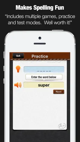 Game screenshot A+ Spelling Test PRO hack