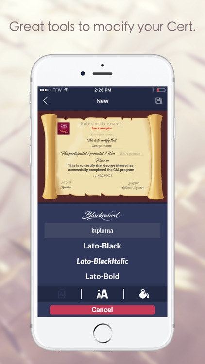 Certificate Maker Transcript Maker