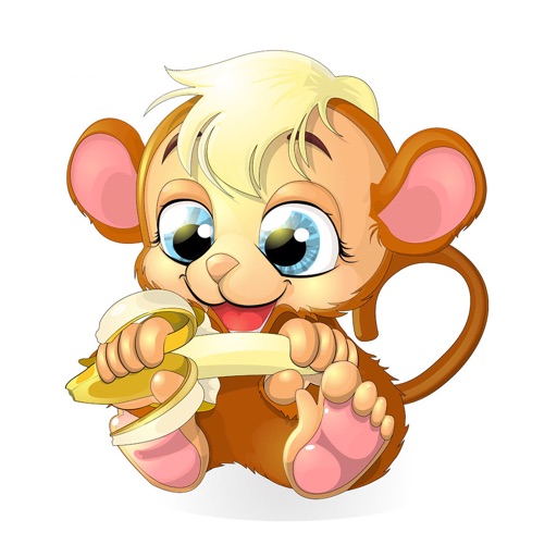 花生猴(Peanut Monkey)动态表情贴纸 icon