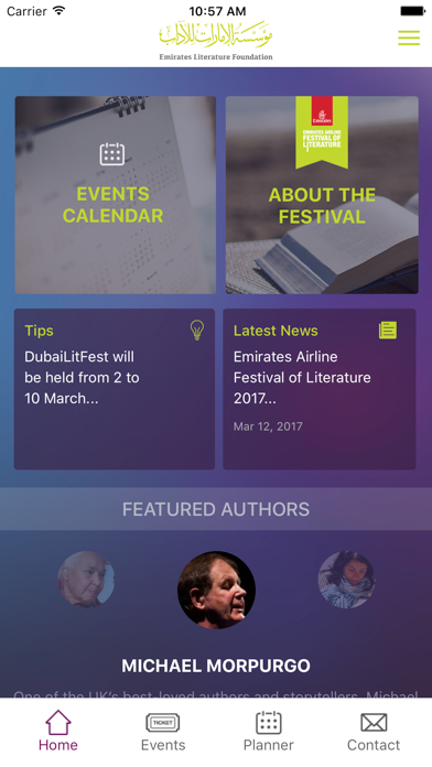 Emirates Literature Foundation iPhone screenshot 1 - News app