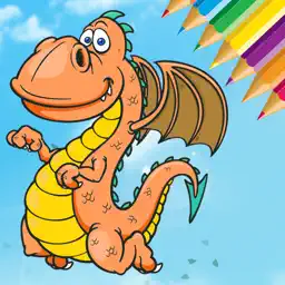 Dragon Dinosaur Coloring Book - Dino Kids All In 1 app icon