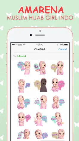 Game screenshot Amarena 3D Hijabgirl Indo Stickers for iMessage mod apk