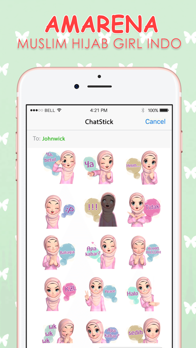 Amarena 3D Hijabgirl Indo Stickers for iMessage Screenshot 1 - AppWisp.com Amarena 3D Hijabgirl Indo Stickers for iMessage Screenshot 1 - AppWisp.com