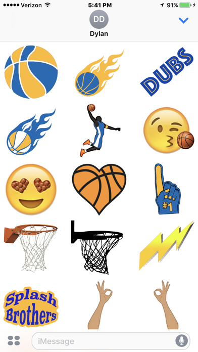 Warriors Basketball Stickers Screenshot 2 - AppWisp.com Warriors Basketball Stickers Screenshot 2 - AppWisp.com