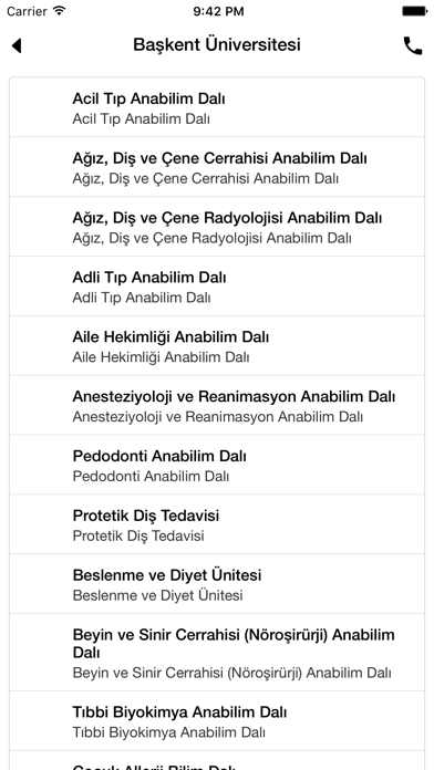 Başkent Üniversitesi Hastaneleri iPhone screenshot