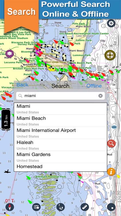 US East Coast offline nautical charts for boating