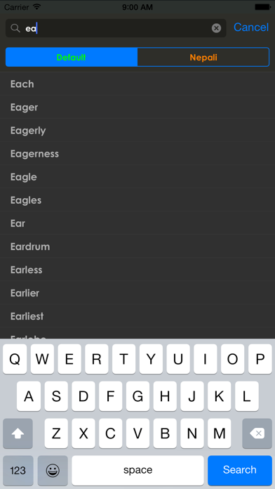 Screenshot #3 pour Nepali Dictionary